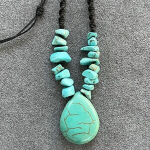 Turquoise Teardrop Necklace